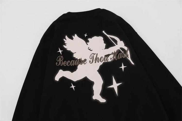 Fashion Cupid Printed Sweater Men - pluto essentials 