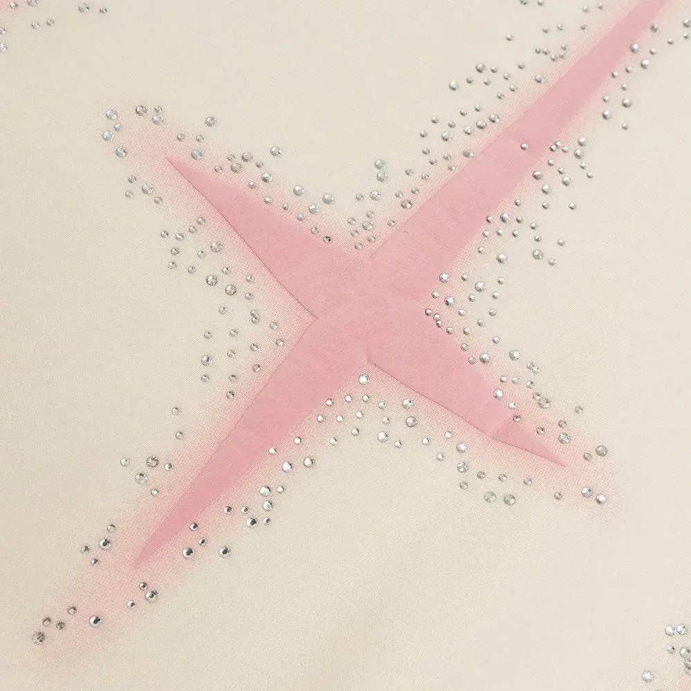 Printed Rhinestones Hooded Sweater For Men - pluto essentials 