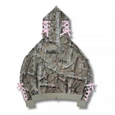 Printed Jungle Hunting Hoodie Men - pluto essentials 