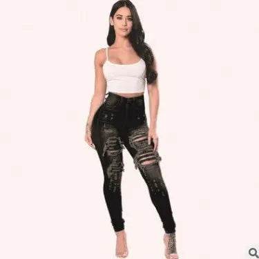 Ripped Jeans For Women Skinny Pants - pluto essentials 