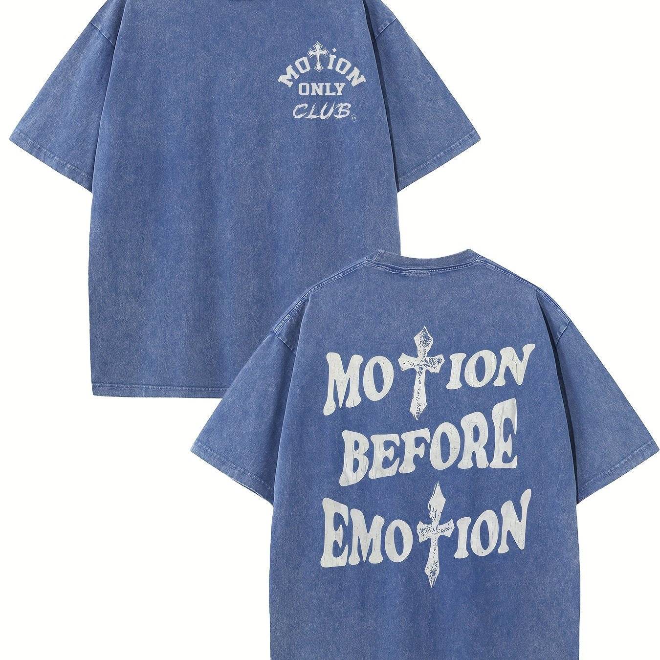 motion before emotion custom t-shirt - pluto essentials 