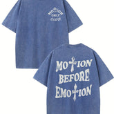 motion before emotion custom t-shirt - pluto essentials 
