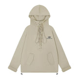 Drawstring Lace Hooded Sweater Men - pluto essentials 