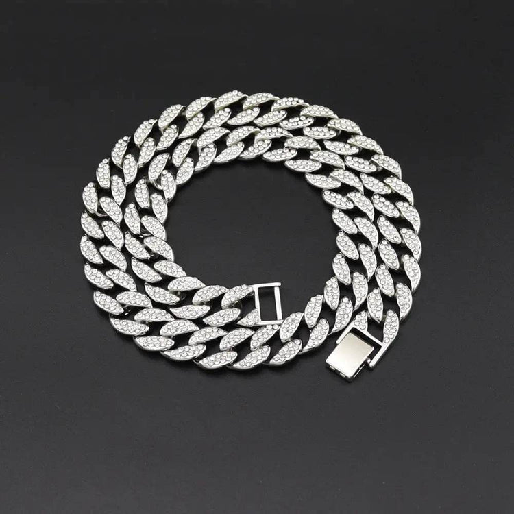 Hip Hop Miami 15mm Cuban Chain Men And Women - pluto essentials 