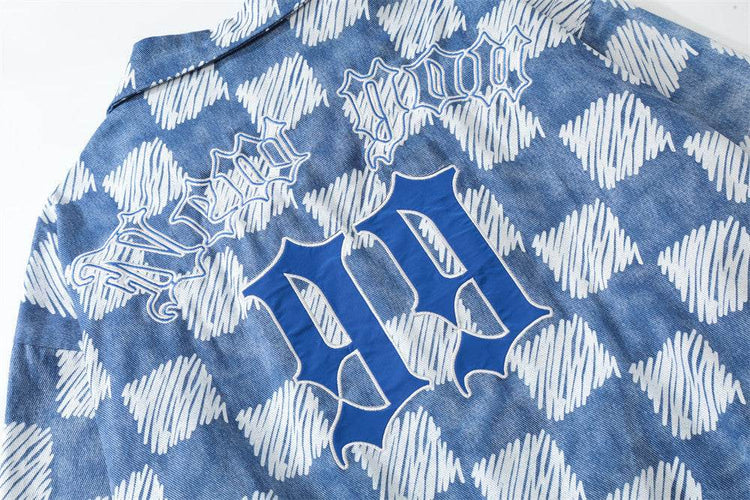 Mono Check Lapel Jacket - pluto essentials 