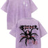 Retro Harajuku Street Spider Double-sided t-shirt - pluto essentials 