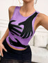 Y2K Printed Tank Vest INS Fashion Streetwear Round Neck Sleeveless Top Summer Women&