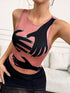 Y2K Printed Tank Vest INS Fashion Streetwear Round Neck Sleeveless Top Summer Women&