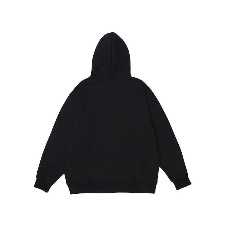 E Masked Bear Hooded Sweater - pluto essentials 