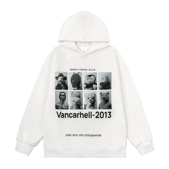 Fashion Jiugongge Printed Hoodie Men - pluto essentials 