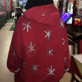 Rhinestone Gothic Streetwear Green Zipup Hoodie - pluto essentials 