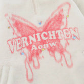 Butterfly Print Lamb Wool Sweatshirt Men - pluto essentials 