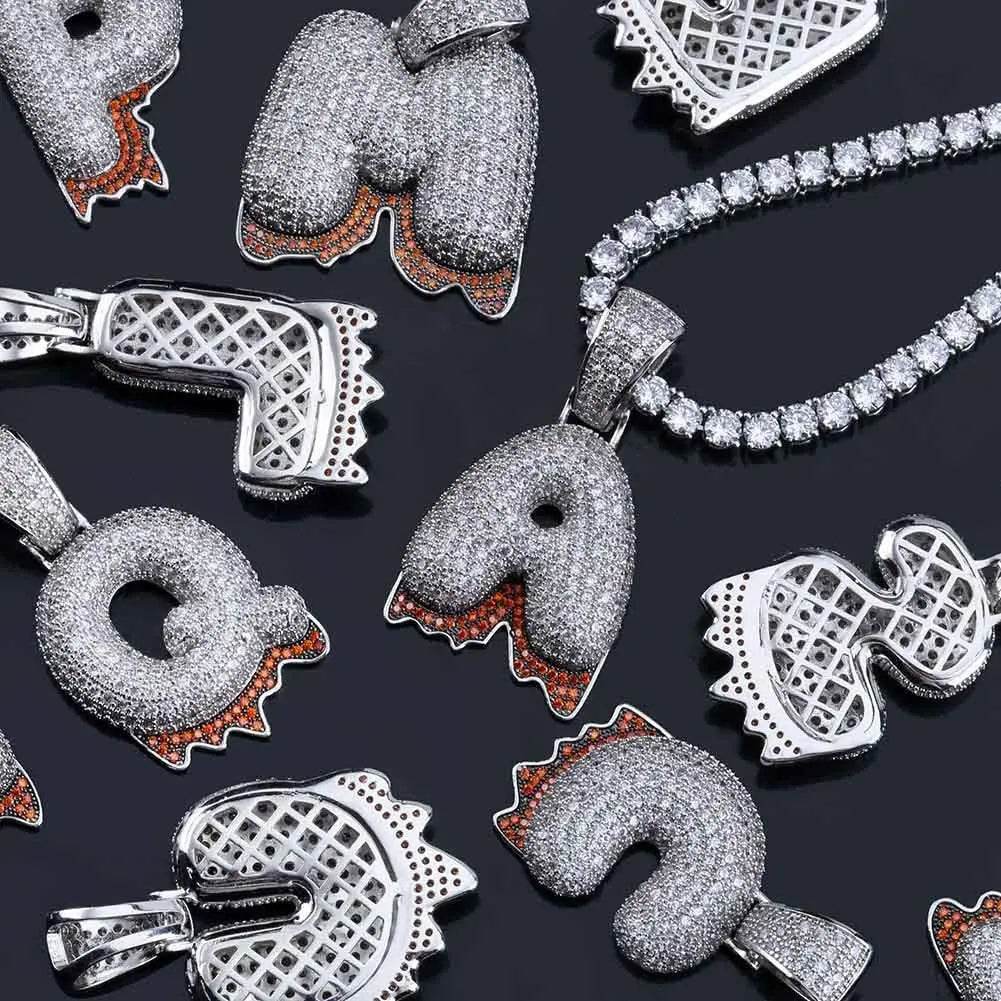 Letter Hip Hop Accessories Pendant - pluto essentials 