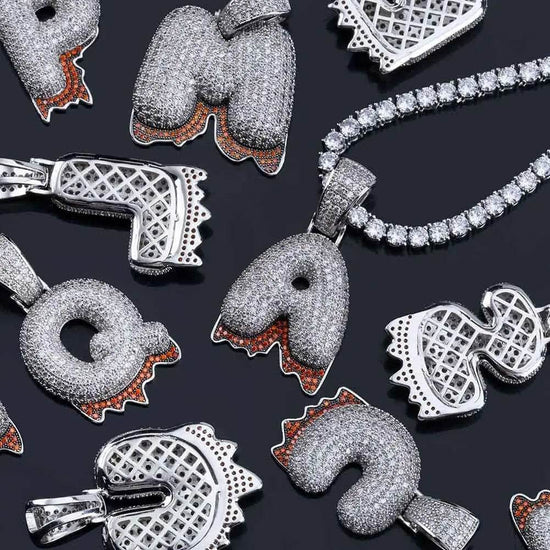 Letter Hip Hop Accessories Pendant - pluto essentials 