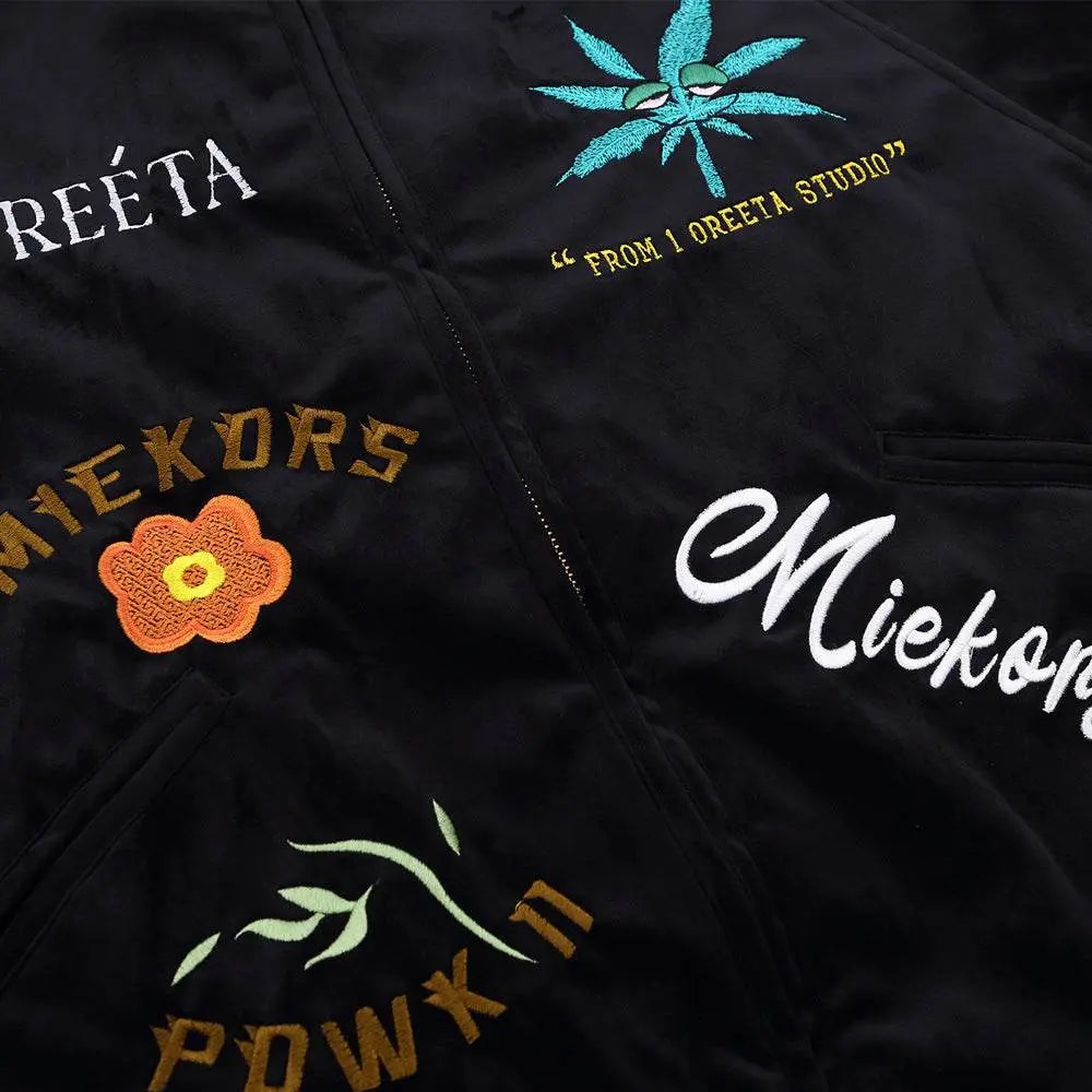 American Hiphop Trend Loose Collar Baseball Uniform - pluto essentials 