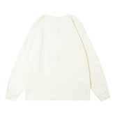 Cartoon Printed Crew Neck Sweatshirt Men - pluto essentials 