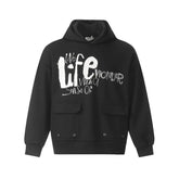 Fashion Graffiti Letters Printed Hoodie Men - pluto essentials 