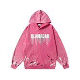 Fashion Wash Letters Printed Hoodie Men - pluto essentials 