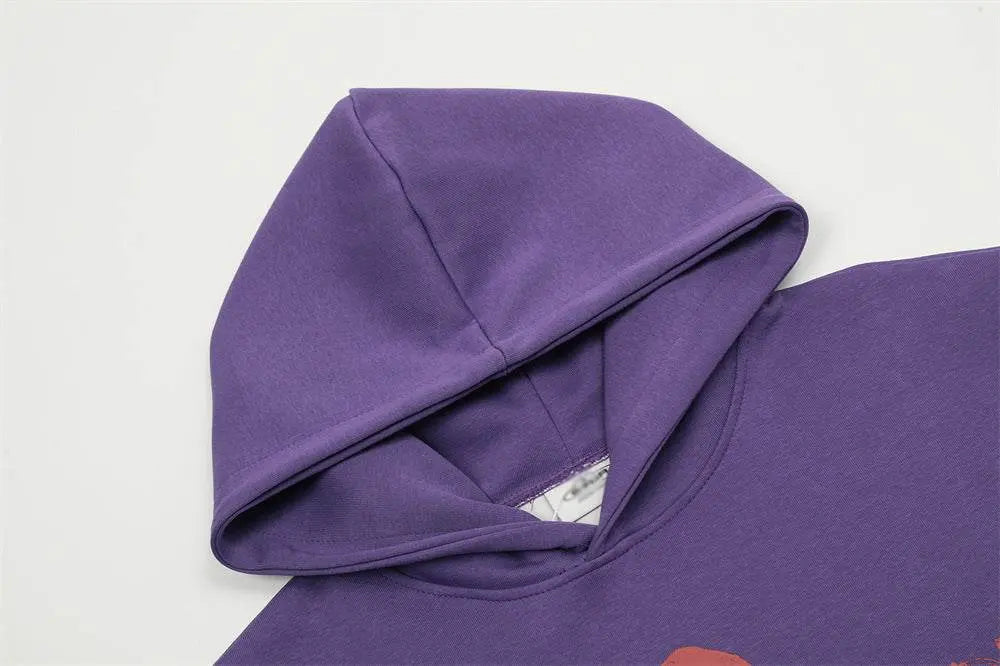 Fashion Graffiti Letters Printed Hoodie Men - pluto essentials 