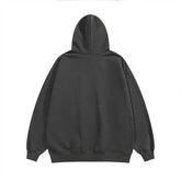 Foam Letter Printed Hoodie Men - pluto essentials 