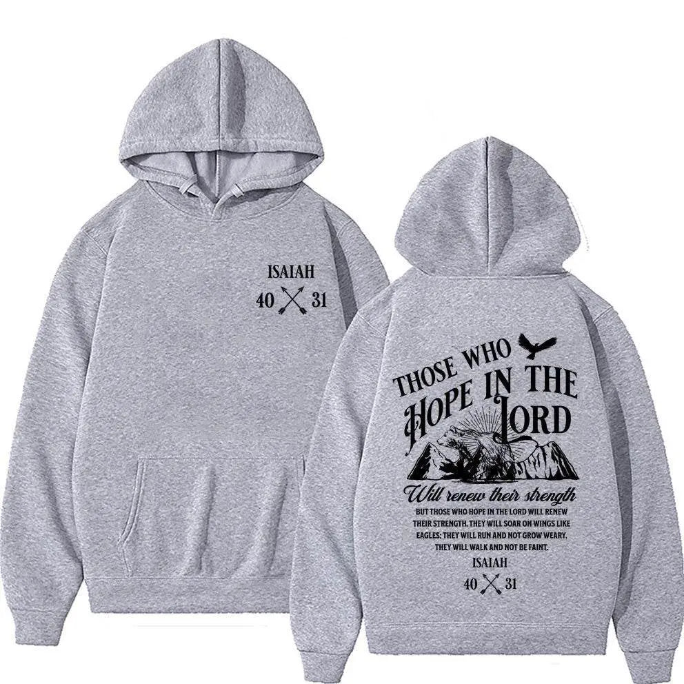 Christian Jesus Letters Print Hoodies Men Women&