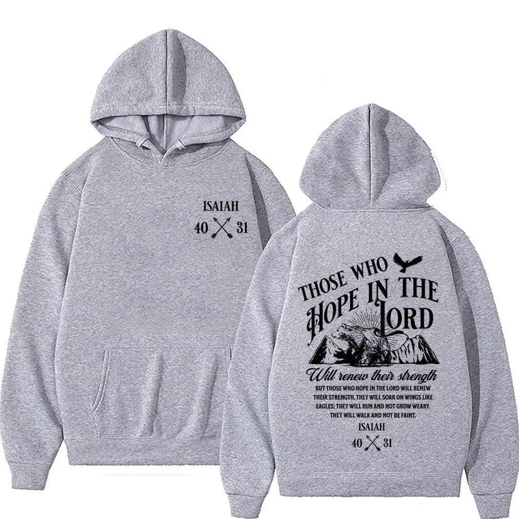 Christian Jesus Letters Print Hoodies Men Women&
