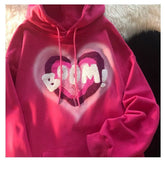 vintage bubble lettered hoodie - pluto essentials 