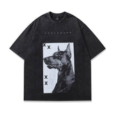 Men Women Streetwear Hip Hop Oversized T Shirt Funny Doberma - pluto essentials 