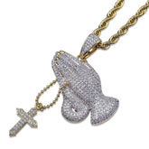 Zircon Hip Hop Necklace - pluto essentials 