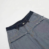 Street Fashion Hip Hop Inside-out Wear Frayed Design Skinny Jeans - pluto essentials 