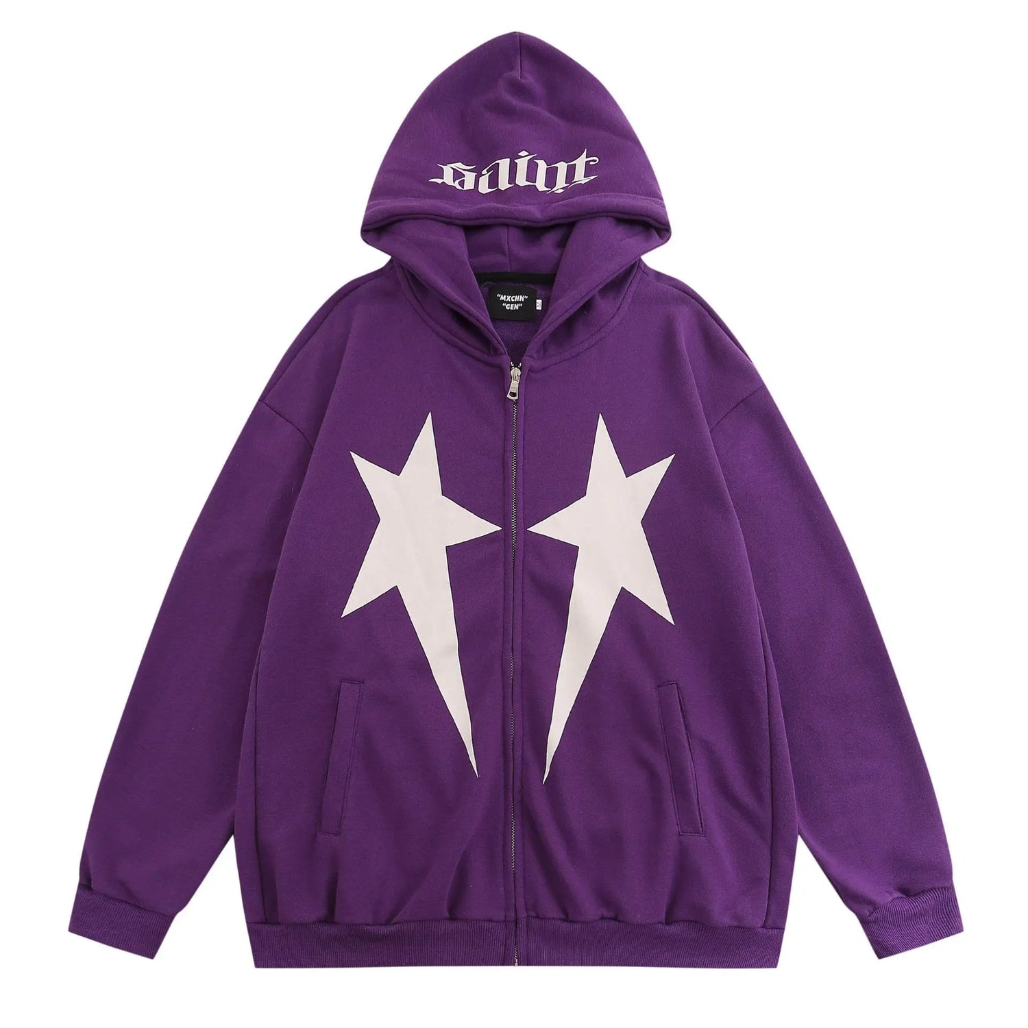 Hip Hop XINGX Printed Hoodie Men - pluto essentials 