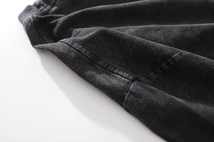 American Hiphop Cartoon Vintage Print Half Sleeve T-shirt Men - pluto essentials 