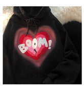 vintage bubble lettered hoodie - pluto essentials 