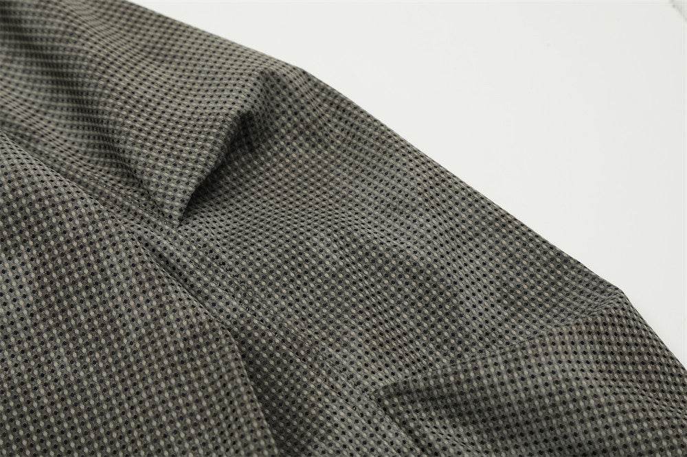 Tie-dyed Stand Collar Hooded Pullover Men&