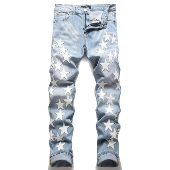 Five-Pointed Star ripped jeans - pluto essentials 