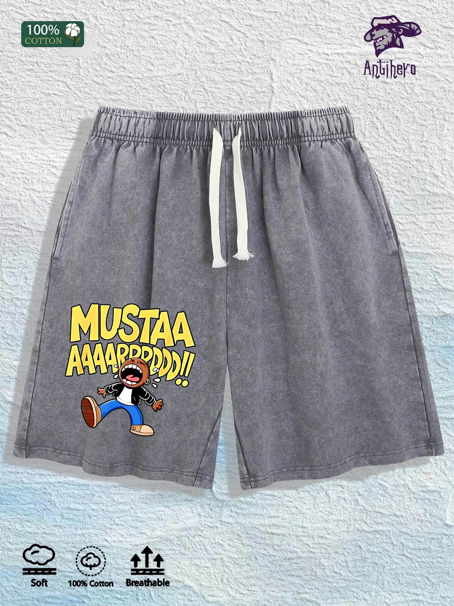 cartoon printed custom shorts - pluto essentials 