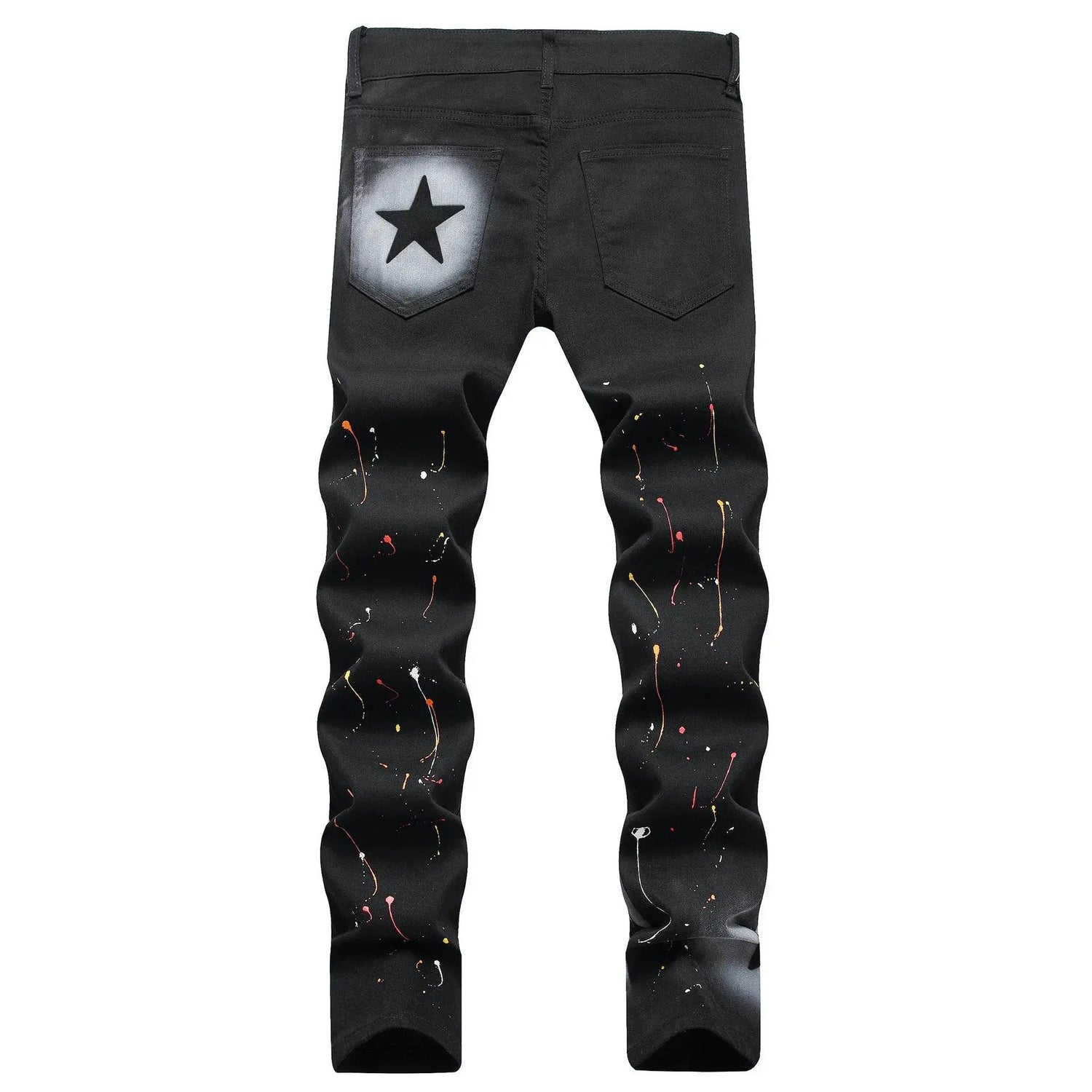 star printed jeans - pluto essentials 