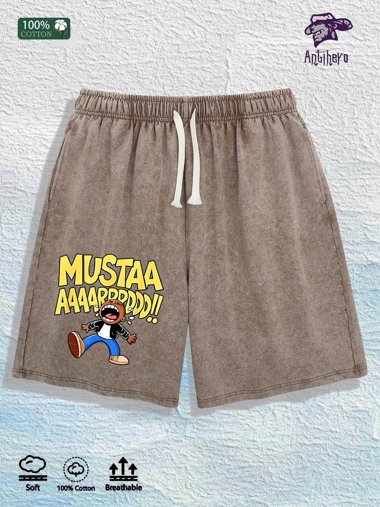 cartoon printed custom shorts - pluto essentials 