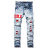 Punk Blue Slim Fit Ripped jeans - pluto essentials 