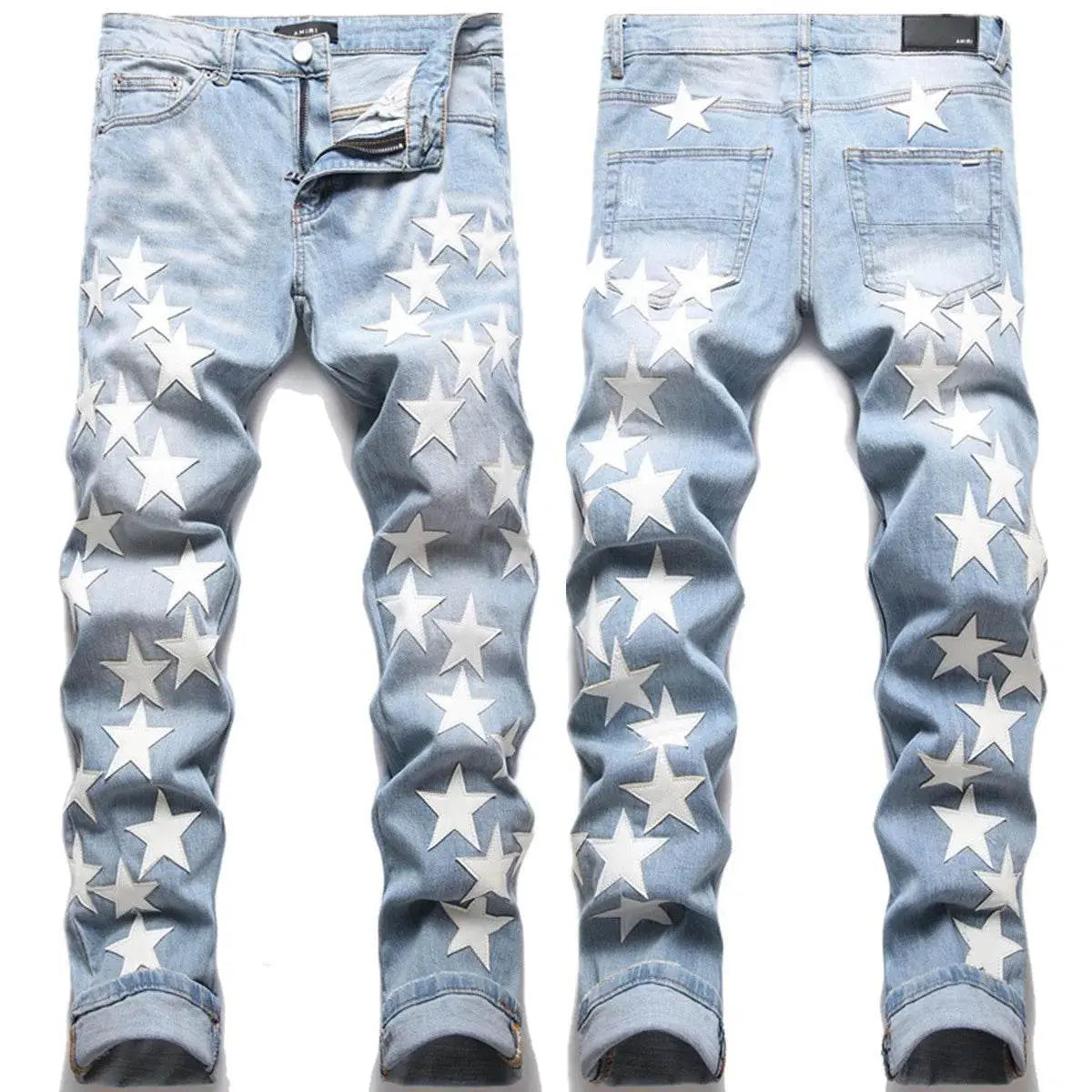 Five-Pointed Star ripped jeans - pluto essentials 
