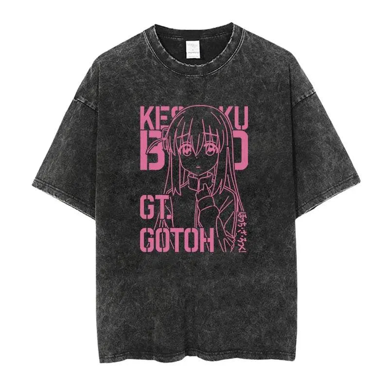 Anime Bocchi custom t-shirt - pluto essentials 