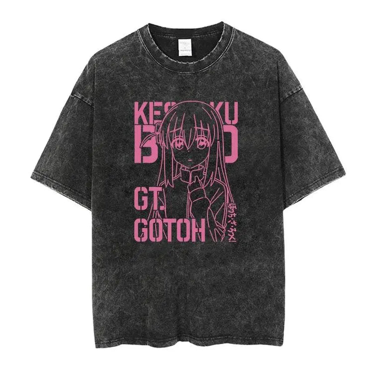 Anime Bocchi custom t-shirt - pluto essentials 