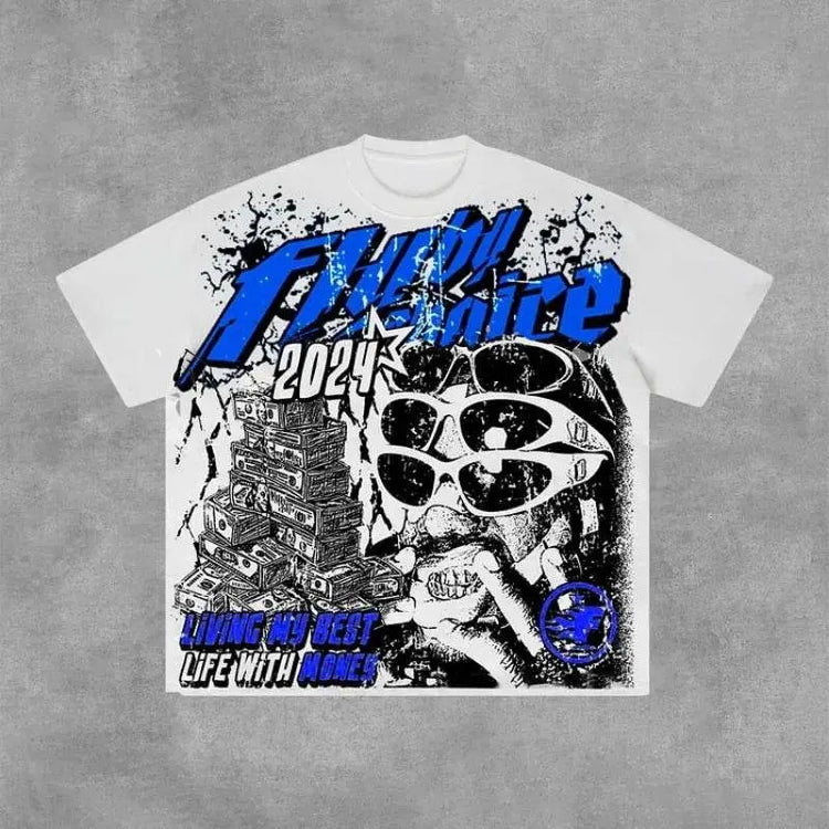 y2k custom vintage t-shirt - pluto essentials 