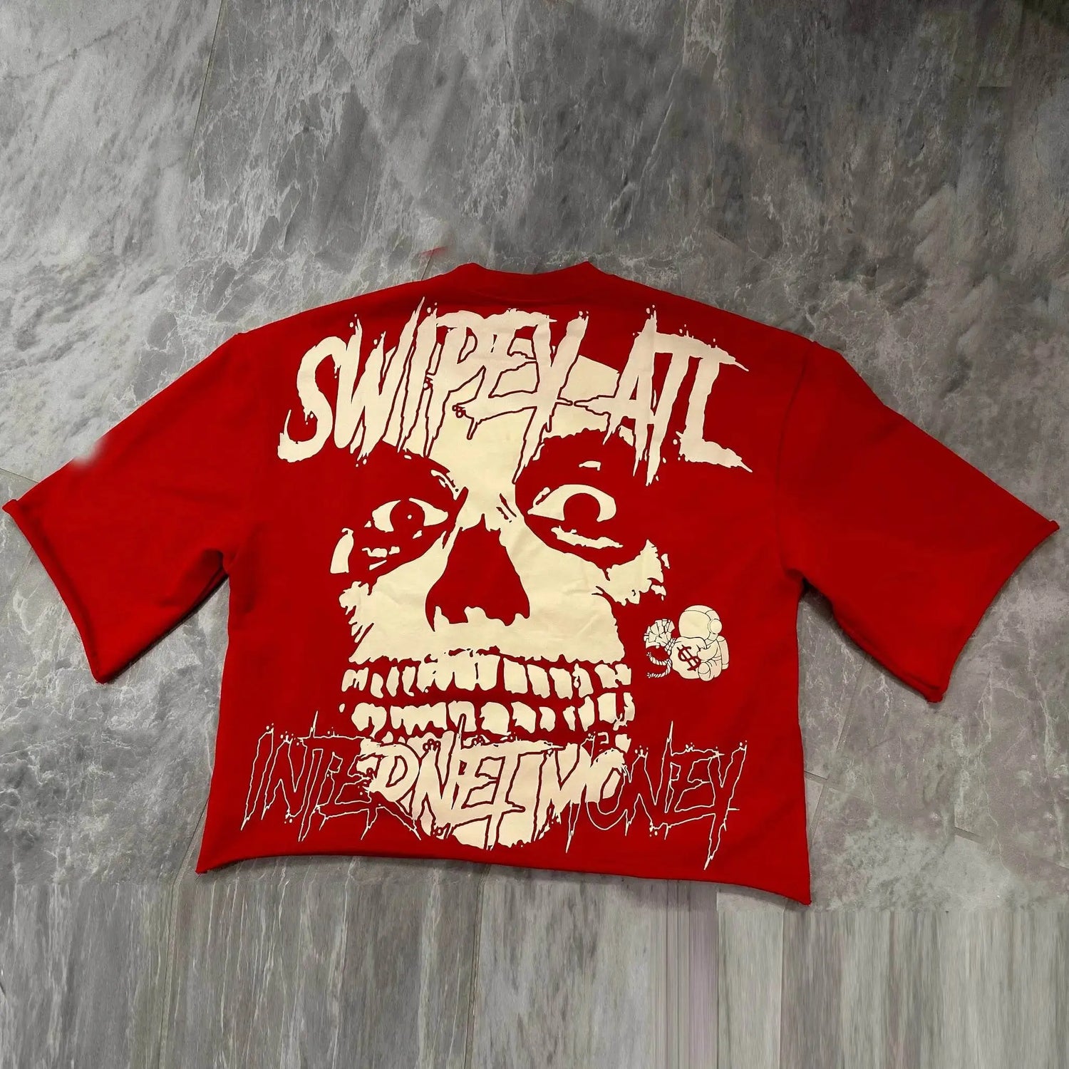 y2k skull t-shirt - pluto essentials 