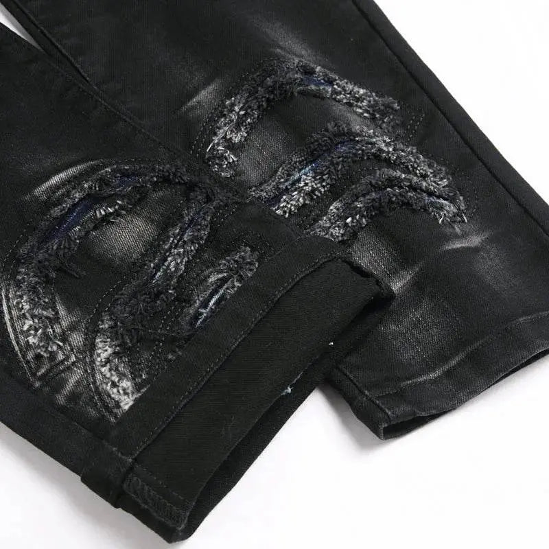 custom ripped denim jeans - pluto essentials 