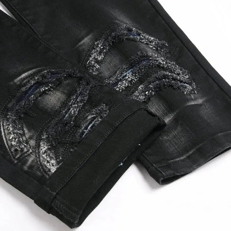 custom ripped denim jeans - pluto essentials 