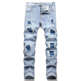 Denim American Slim Fit ripped jeans - pluto essentials 
