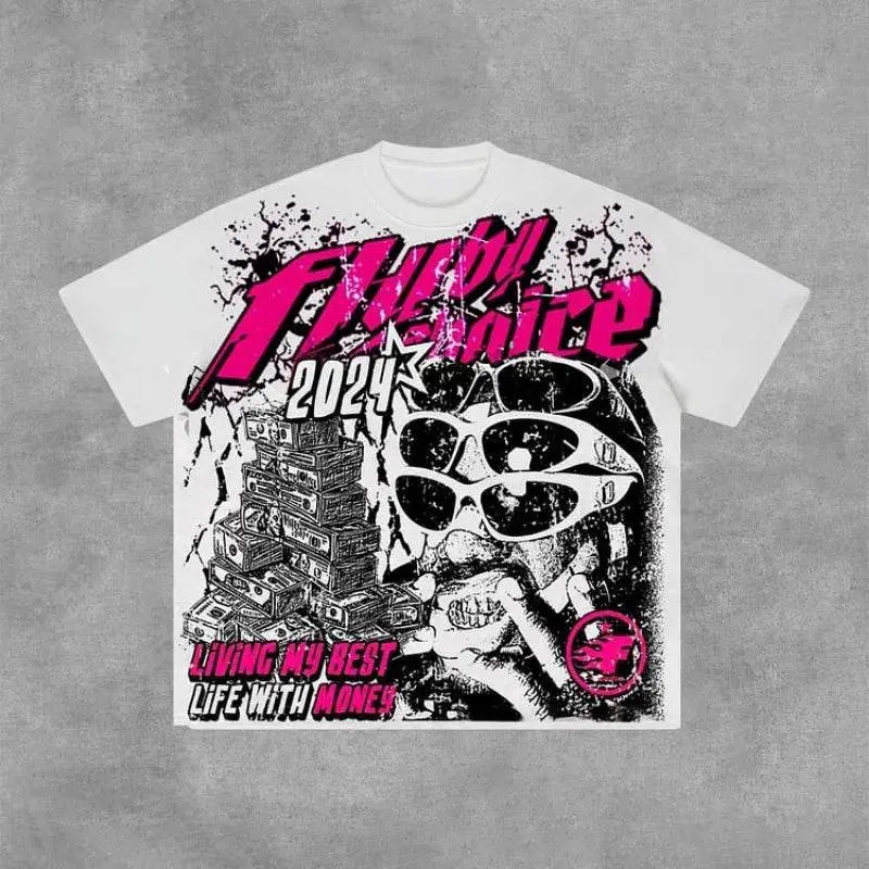 y2k custom vintage t-shirt - pluto essentials 