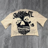 y2k skull t-shirt - pluto essentials 