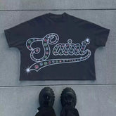 y2k "SAINT" t-shirt - pluto essentials 